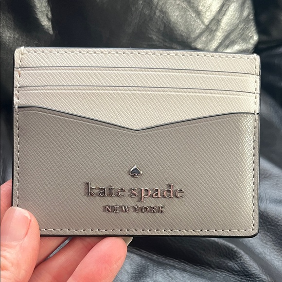 New Kate Spade white and grayWallet and Card Holder Duo - Picture 8 of 14